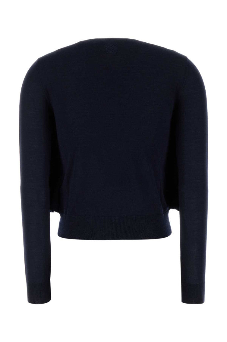 Midnight blue wool cardigan  2