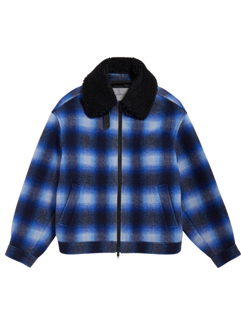Blue Shirt Collar Jacket 1