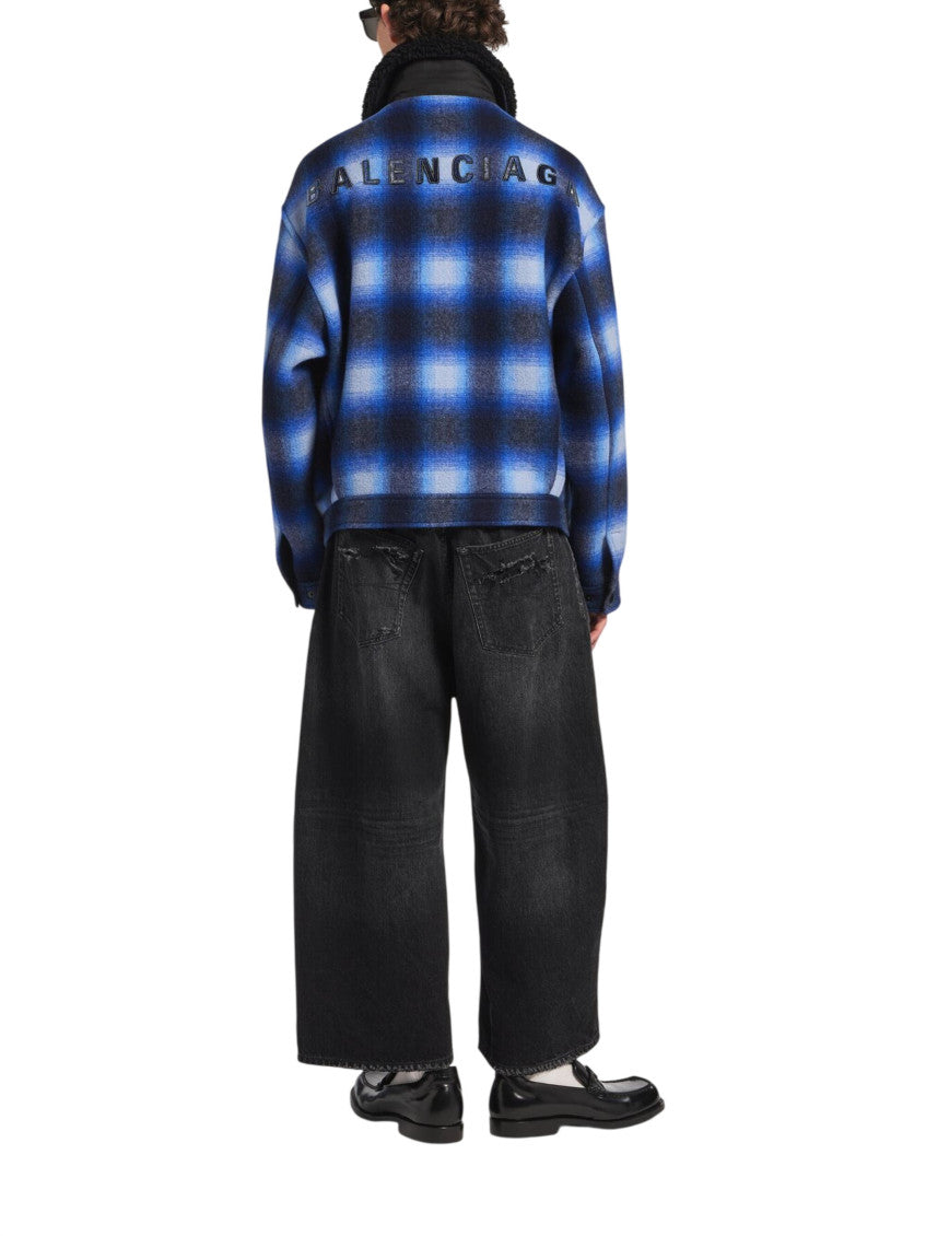 Blue Shirt Collar Jacket 3