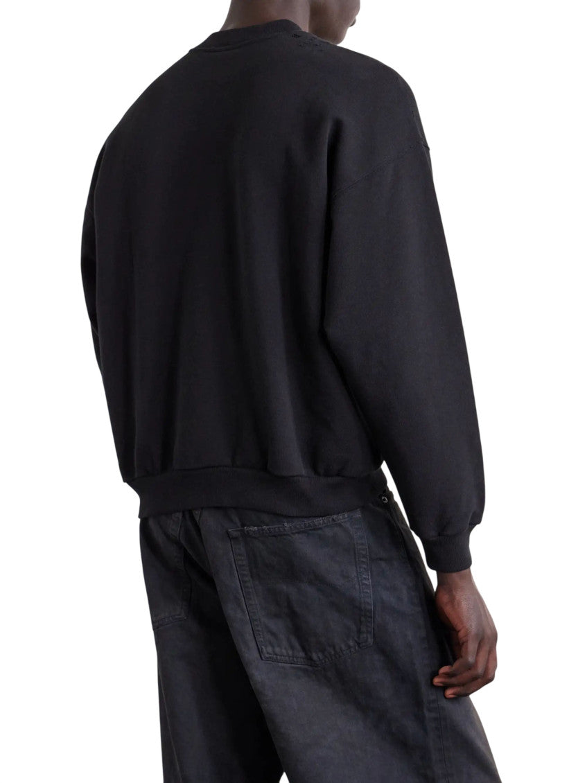 Black Crew Neck Sweatshirt 2