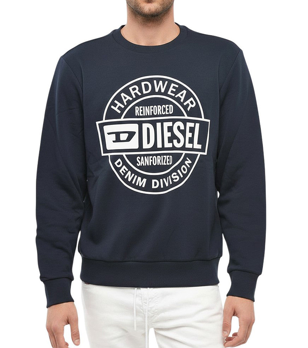 Navy Blue Logo Sweatshirt 1