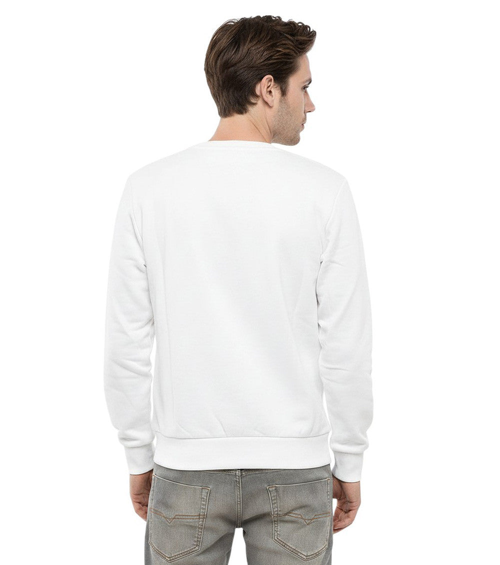 White Crew Neck Sweatshirt 2