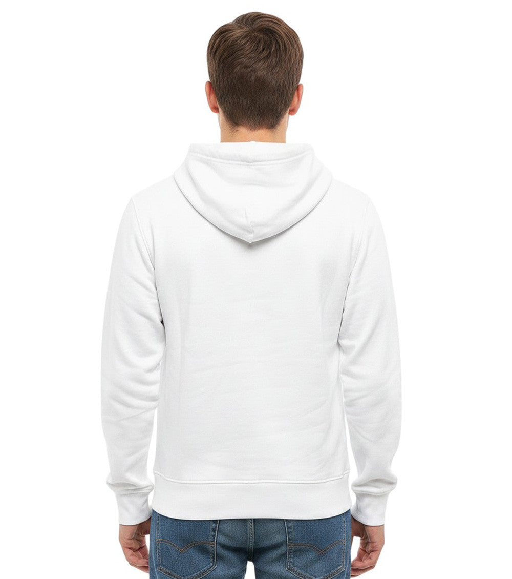 White Logo Regular Hoodie 2