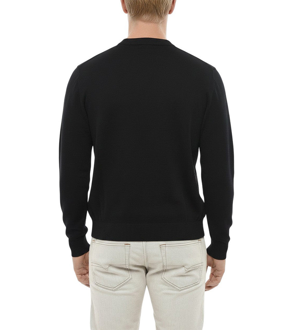 Black Crew Neck Sweater 2
