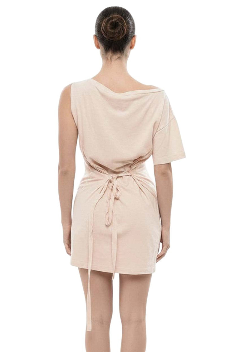 Pink One Shoulder Mini Dress 2