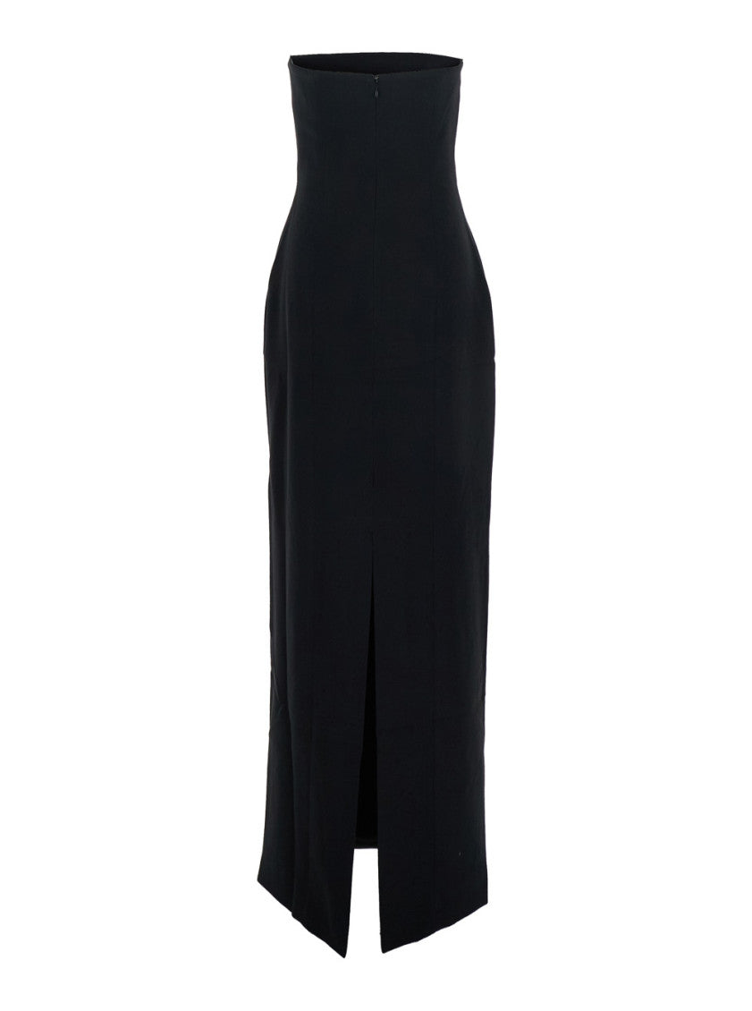 Black Strapless Maxi Dress 2