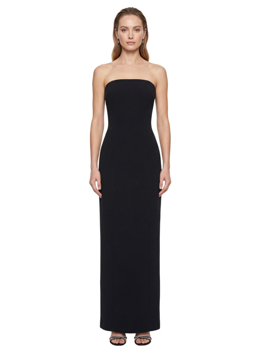 Black Strapless Maxi Dress 3