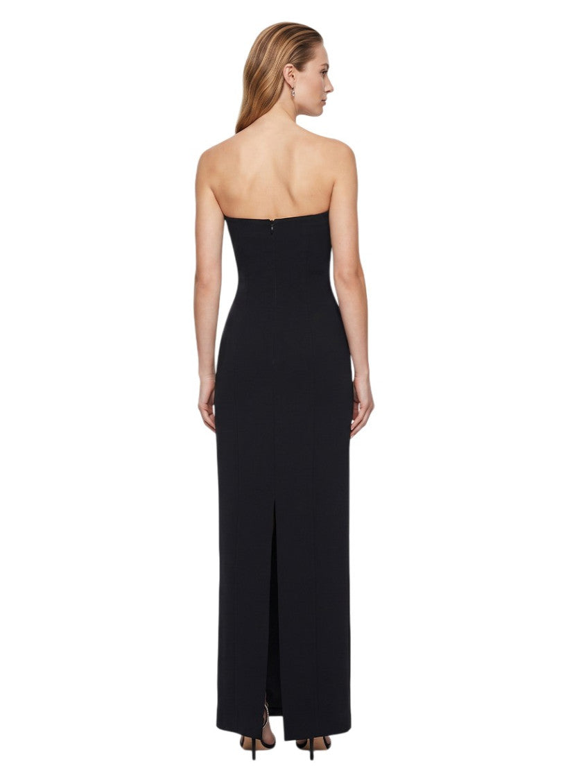 Black Strapless Maxi Dress 4