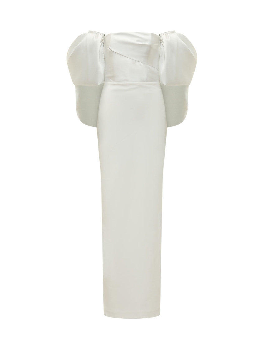 White Off Shoulder Maxi Dress 1