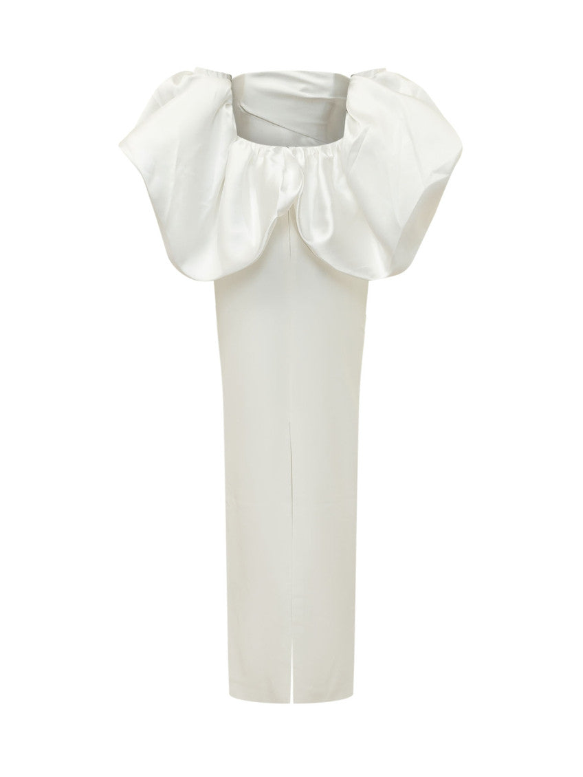 White Off Shoulder Maxi Dress 2