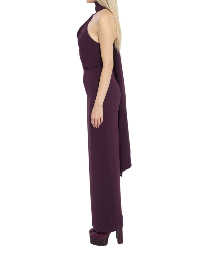 Purple Halter Neck Maxi Dress 3