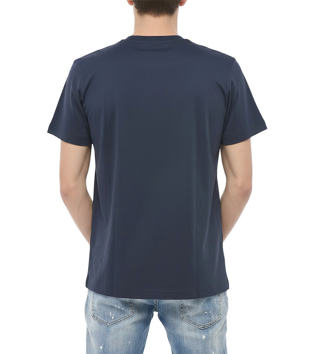 Blue Crew Neck T-Shirt 2