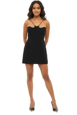 Black Halter Neck Mini Dress 1