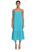 Sky Blue Scoop Neck Midi Dress 1