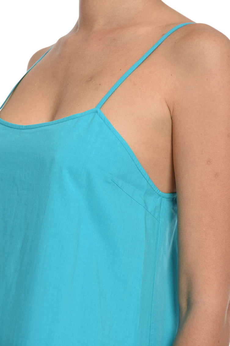 Sky Blue Scoop Neck Midi Dress 3