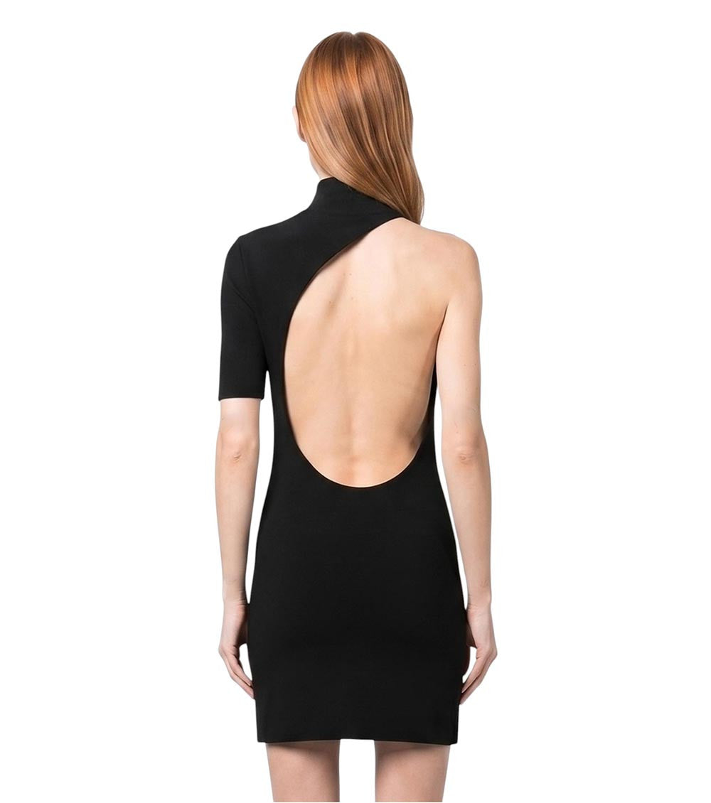 Black Turtle Neck Mini Dress 4
