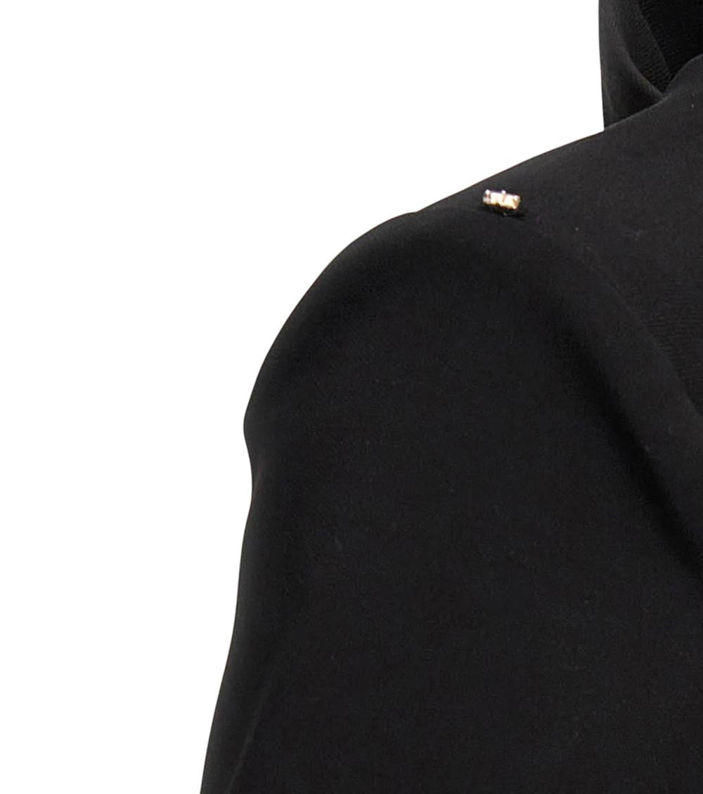 Black Turtle Neck Mini Dress 5