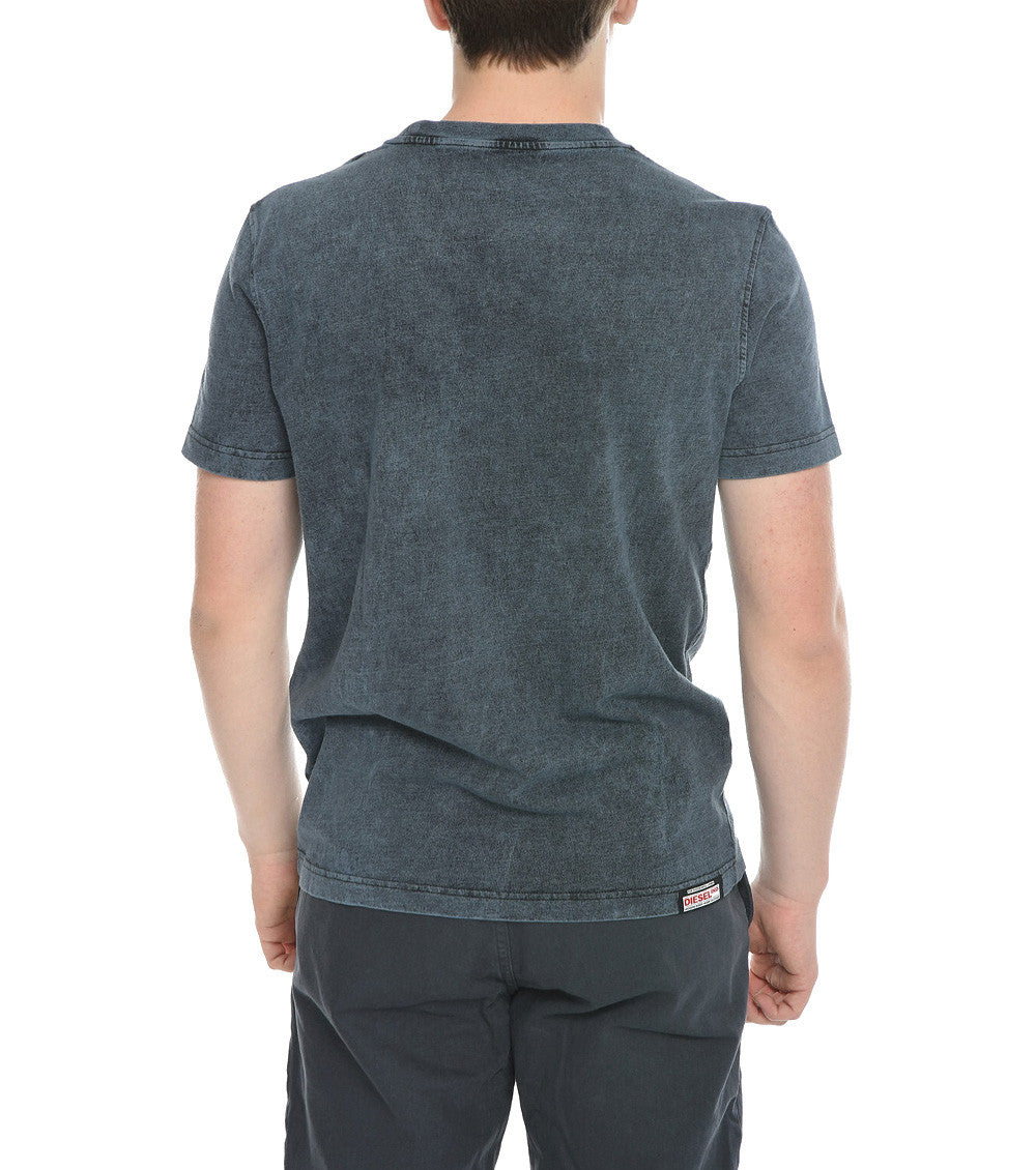 Blue Crew Neck T-Shirt 2