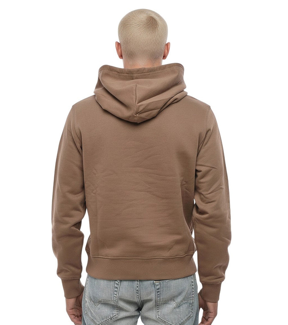 Brown Logo Regular Hoodie 2