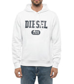 White Logo Regular Hoodie 1
