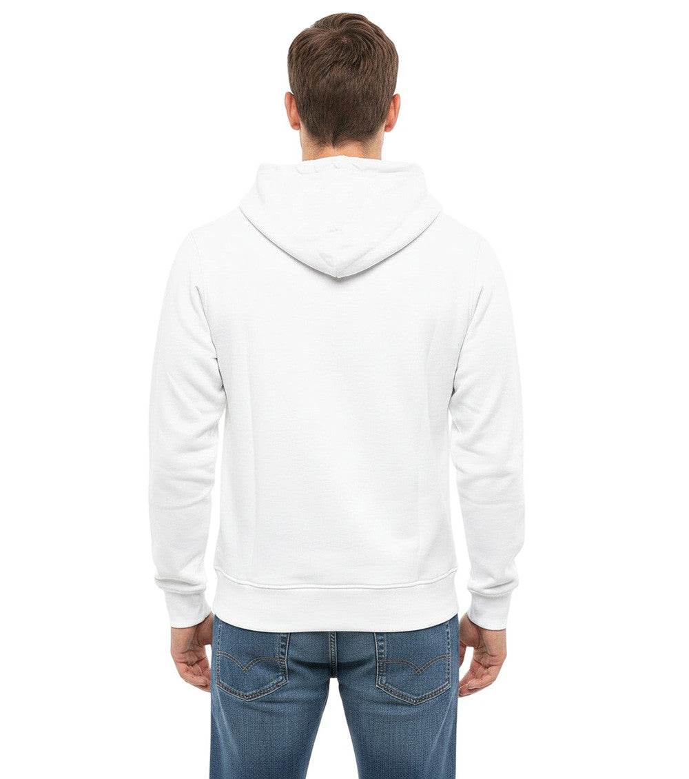 White Logo Regular Hoodie 2