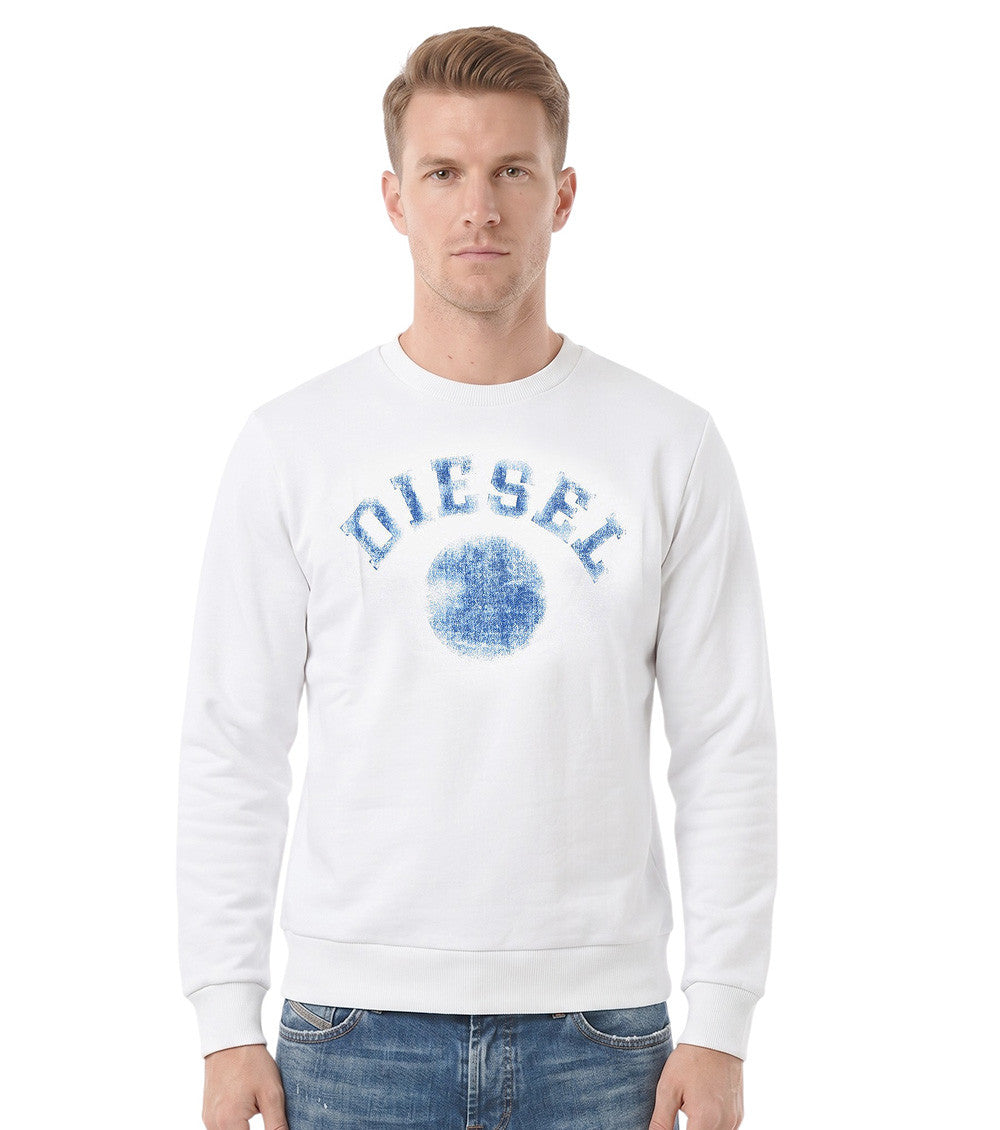 White Graphic Logo Sweatshirt 1