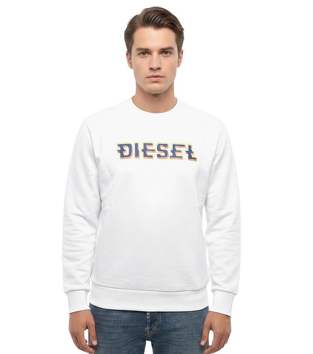 White Graphic Logo Sweatshirt 1