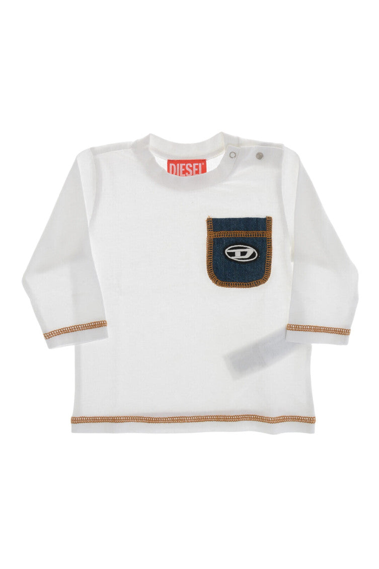 Baby Boy White Logo T-Shirt 1