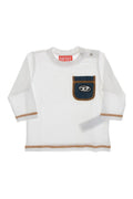 Baby Boy White Logo T-Shirt 1