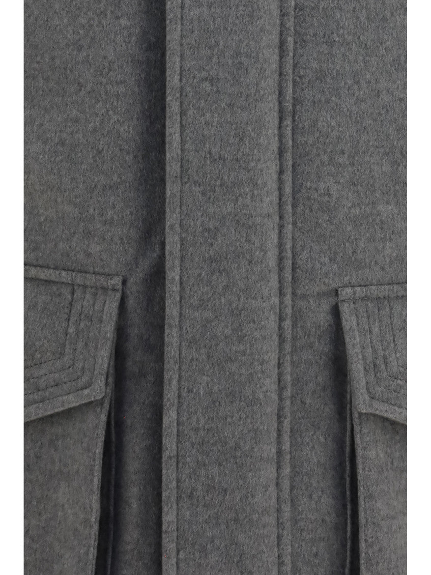 Grey Mock Collar Jacket 3