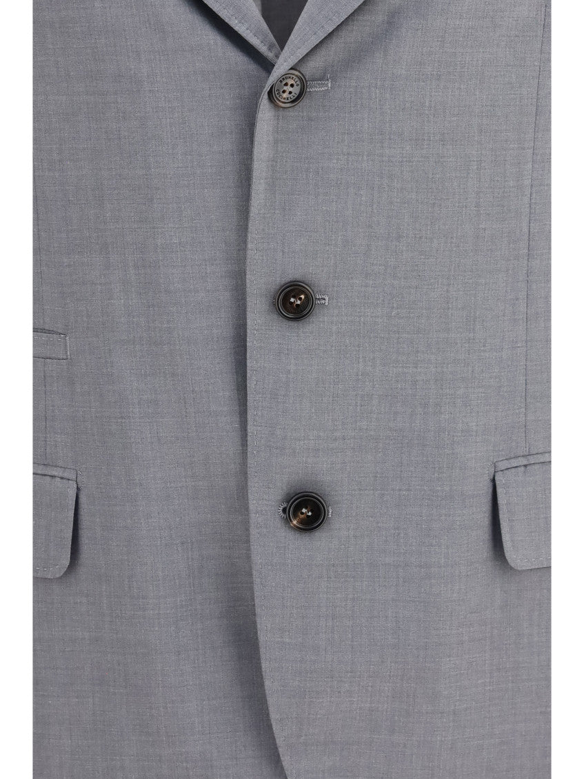Grey Notched Lapel Blazer 3