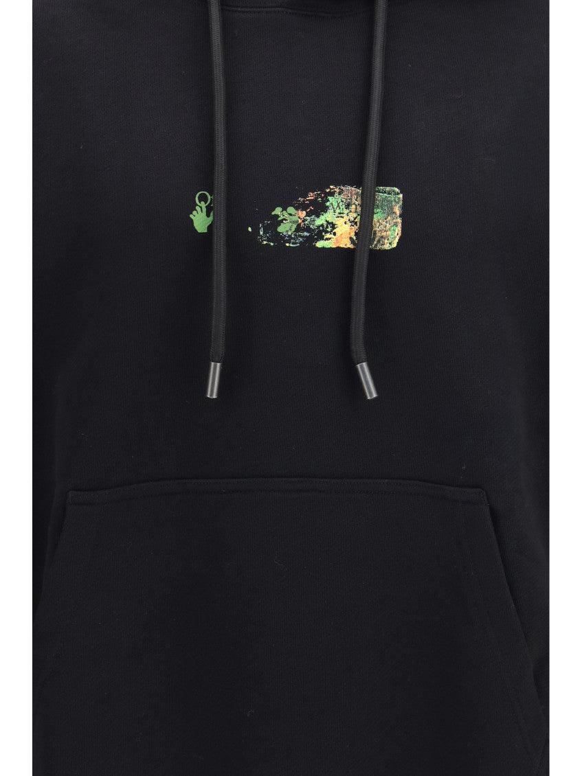 Black Slim Graphic Hoodie 3