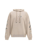 Beige Regular Graphic Hoodie 1