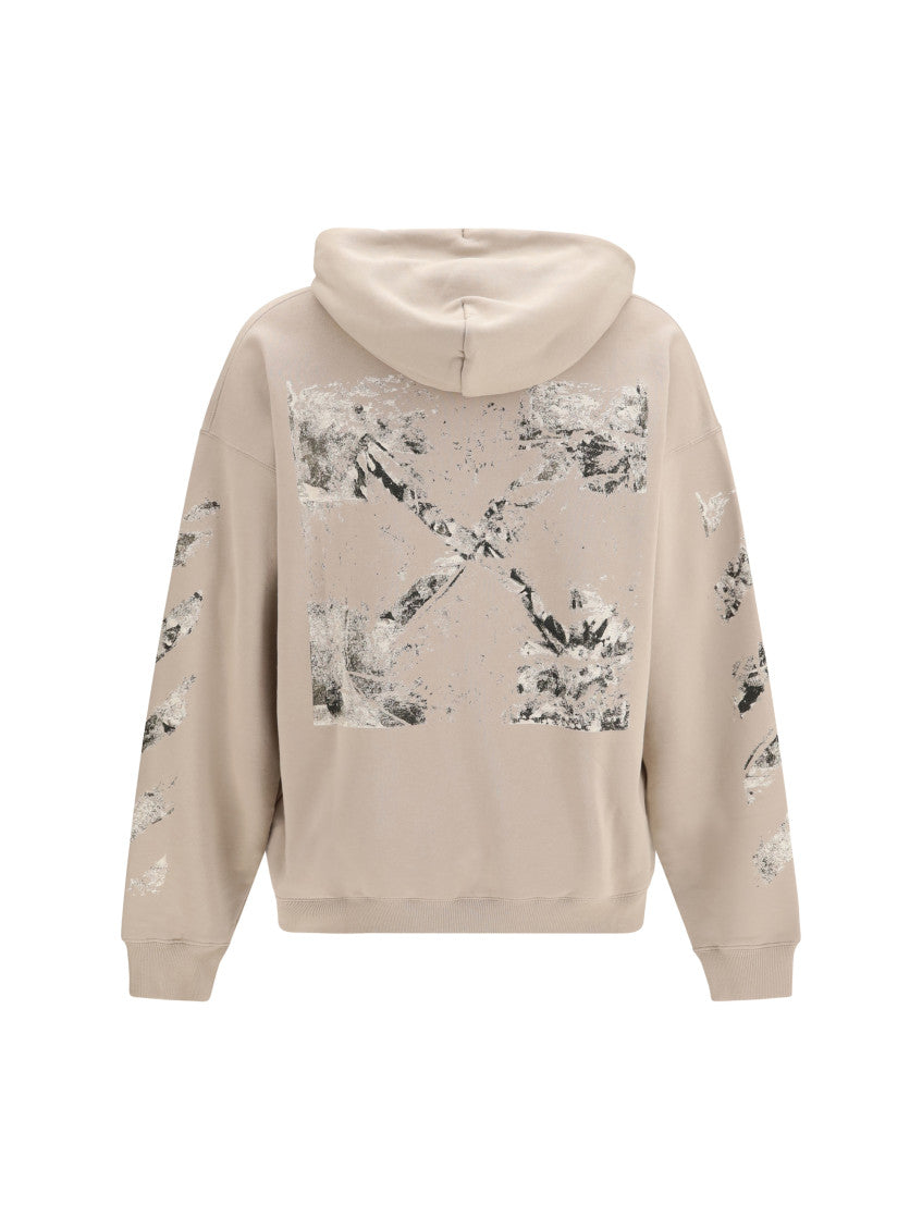 Beige Regular Graphic Hoodie 2