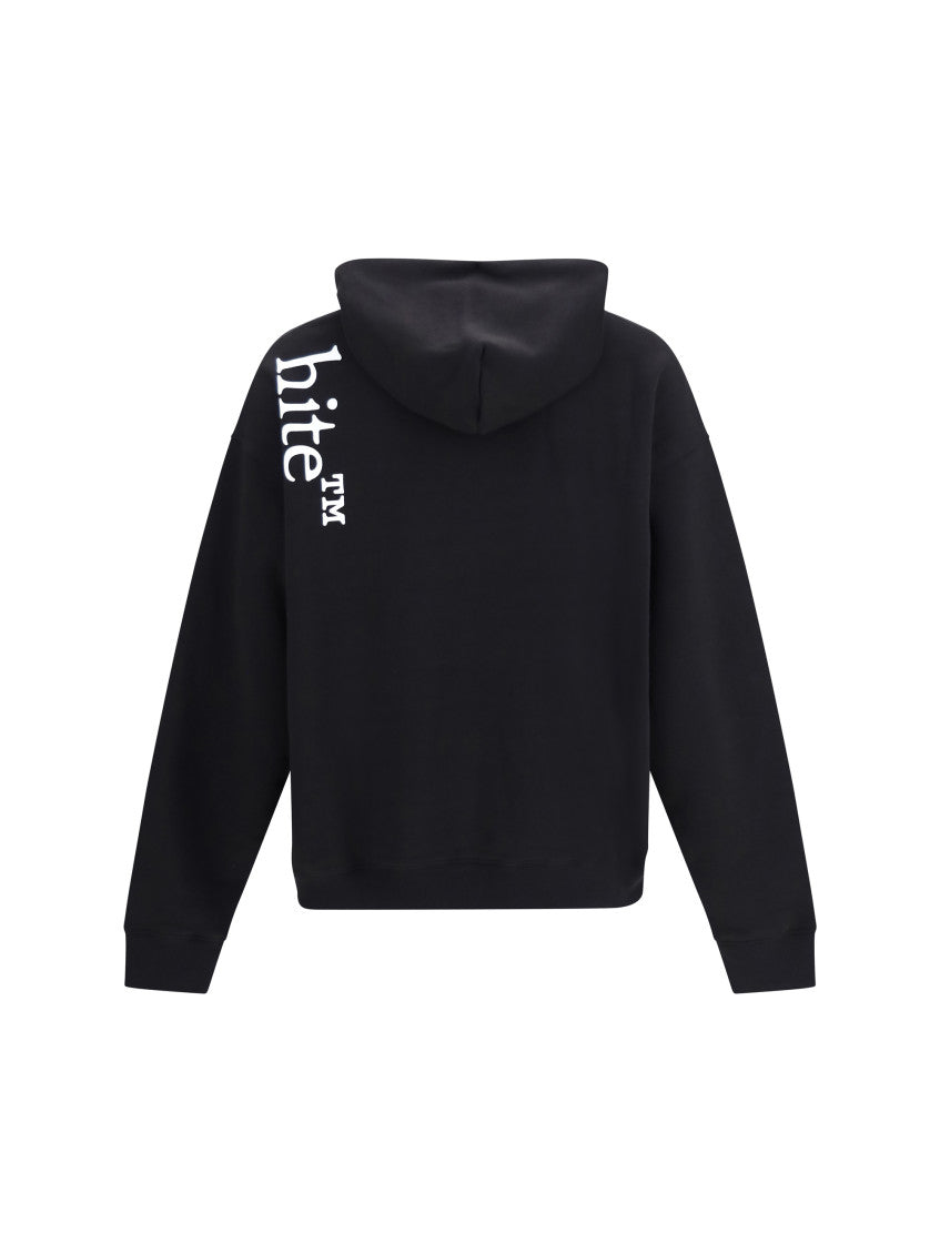 Black Relaxed Logo Hoodie 2