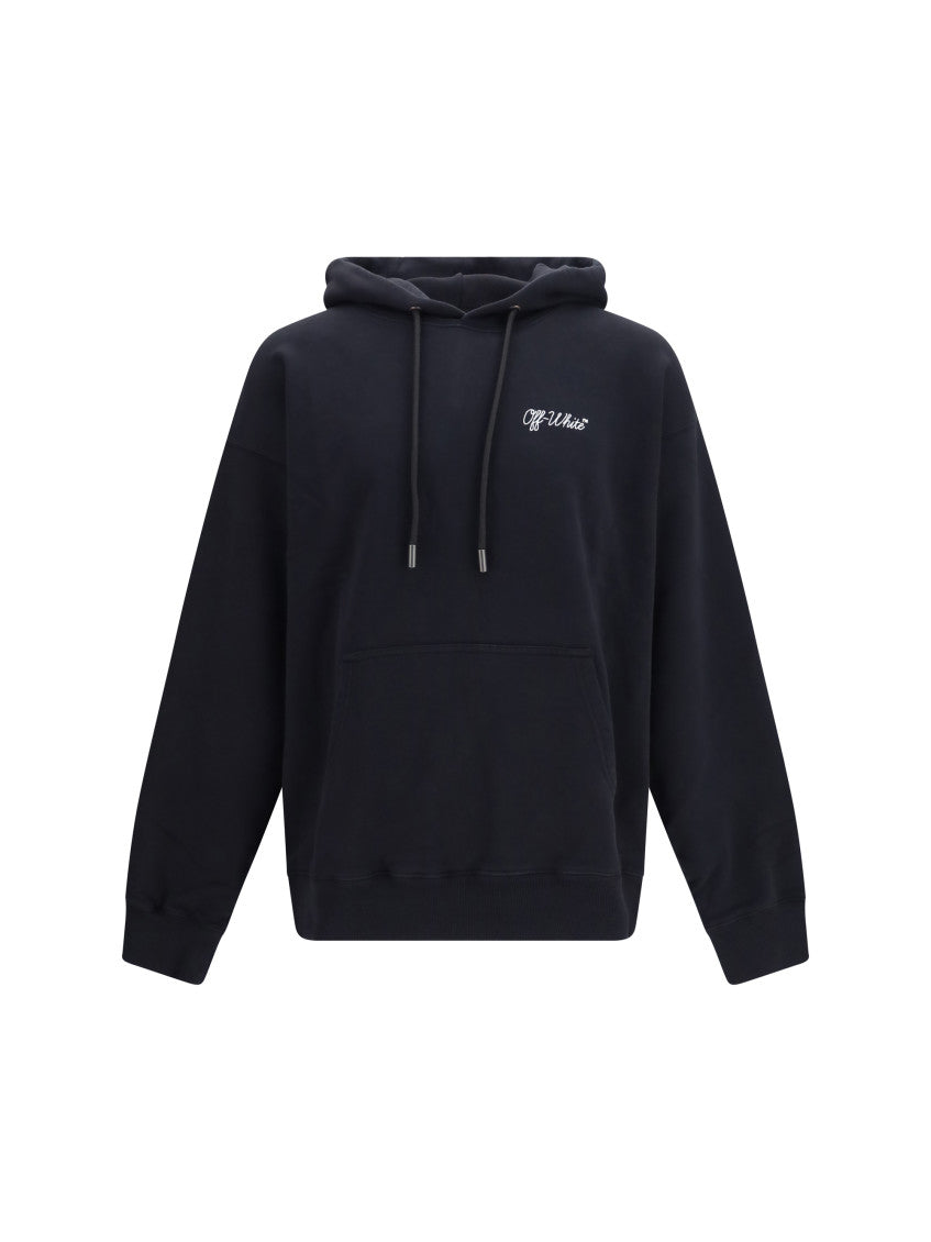 Black Relaxed Logo Hoodie 1