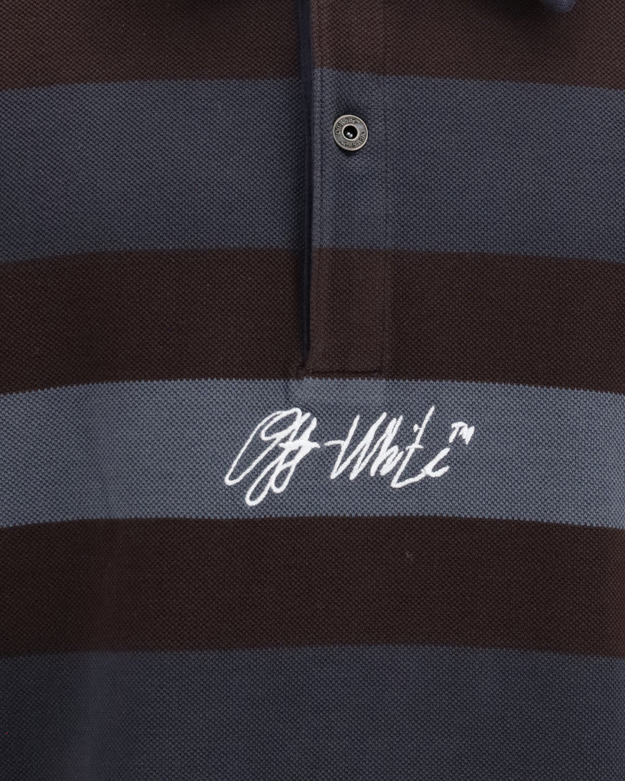 Multicolor Striped Logo Polo 6