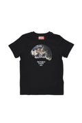 Boys Black Graphic T-Shirt 1