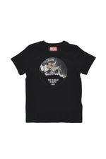 Boys Black Graphic T-Shirt 1