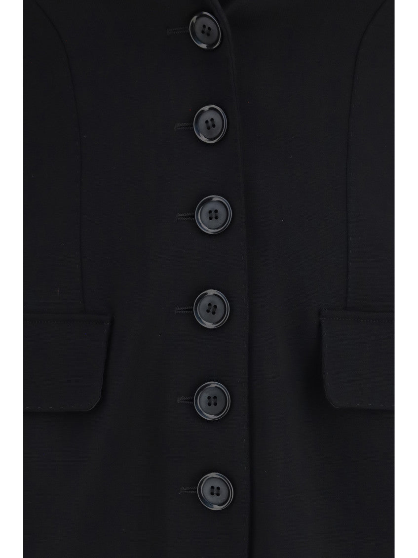Black Notched Lapel Jacket 3