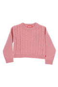 Girls Pink Knitted Sweater 1