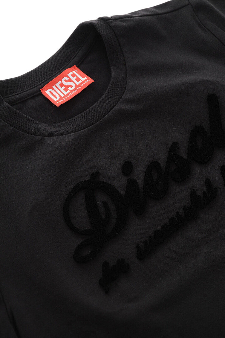 Girls Black Logo T-Shirt 3