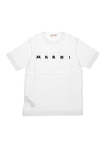 Girls White Logo T-Shirt 1