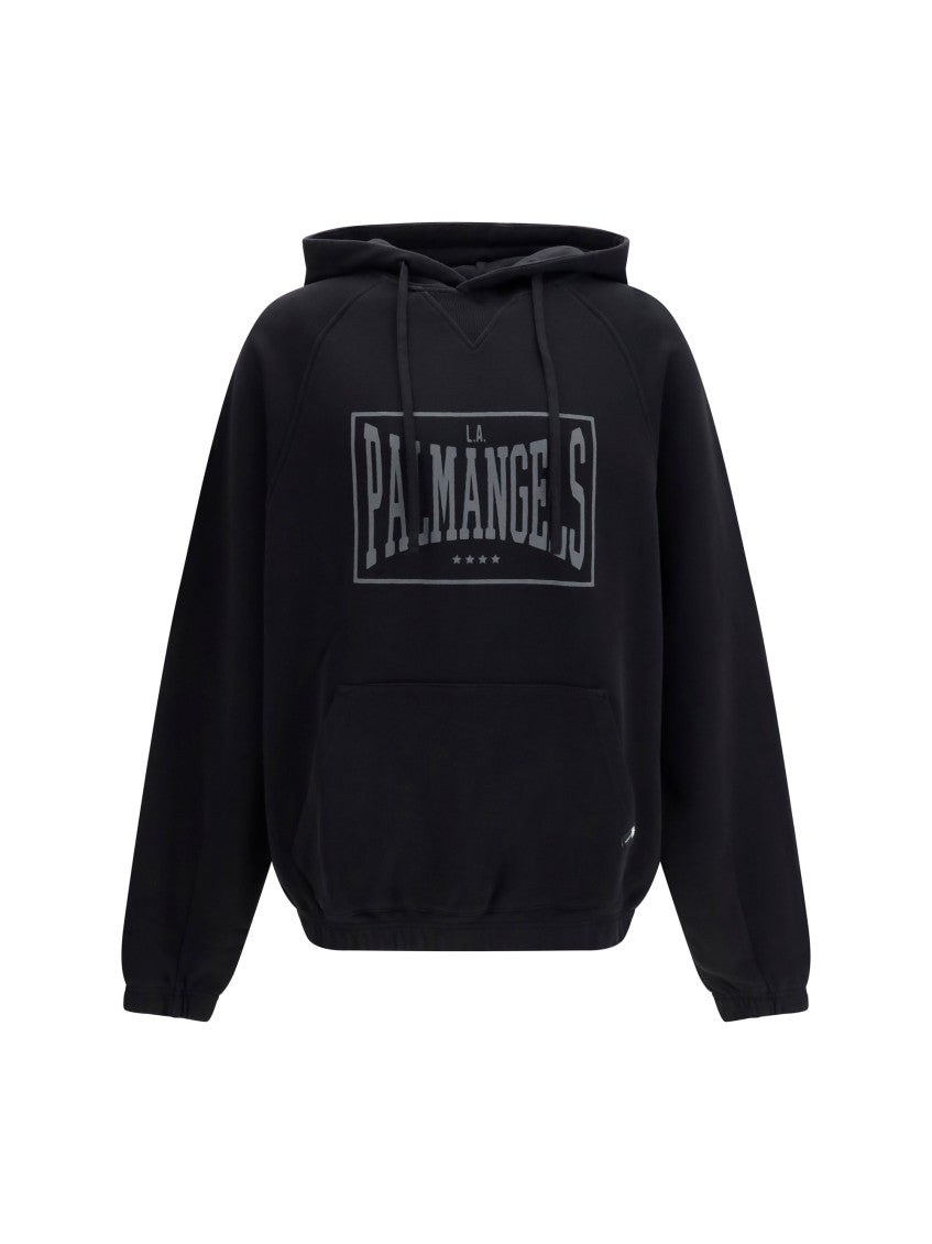 Black Loose Logo Hoodie 1