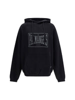 Black Loose Logo Hoodie 1