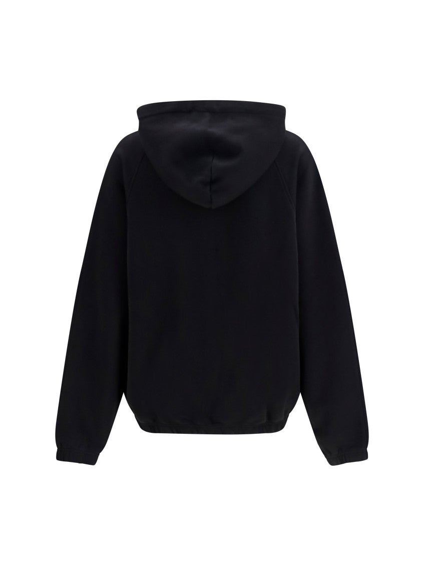 Black Loose Logo Hoodie 2