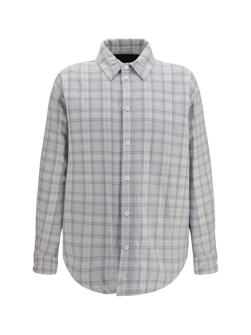 Grey Relaxed Check Overshirt 1