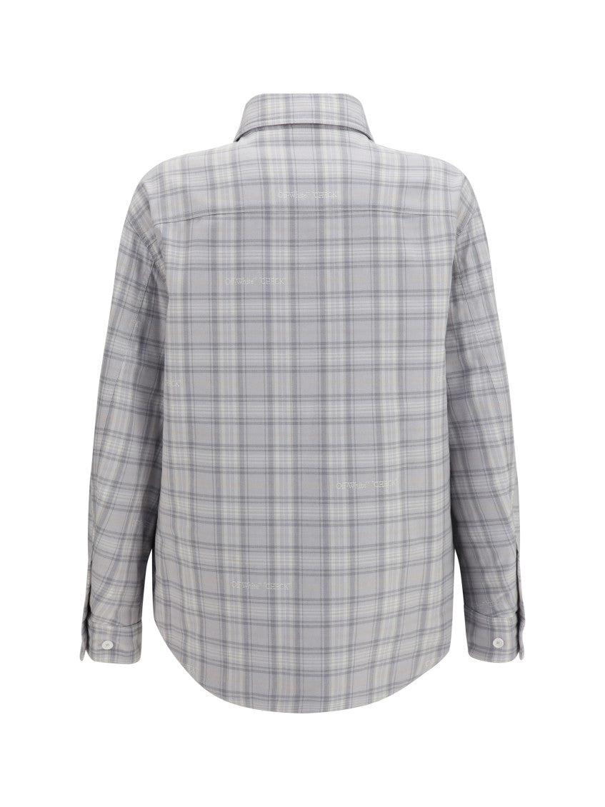 Grey Relaxed Check Overshirt 2