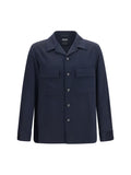 Blue Solid Shirt Jacket 1