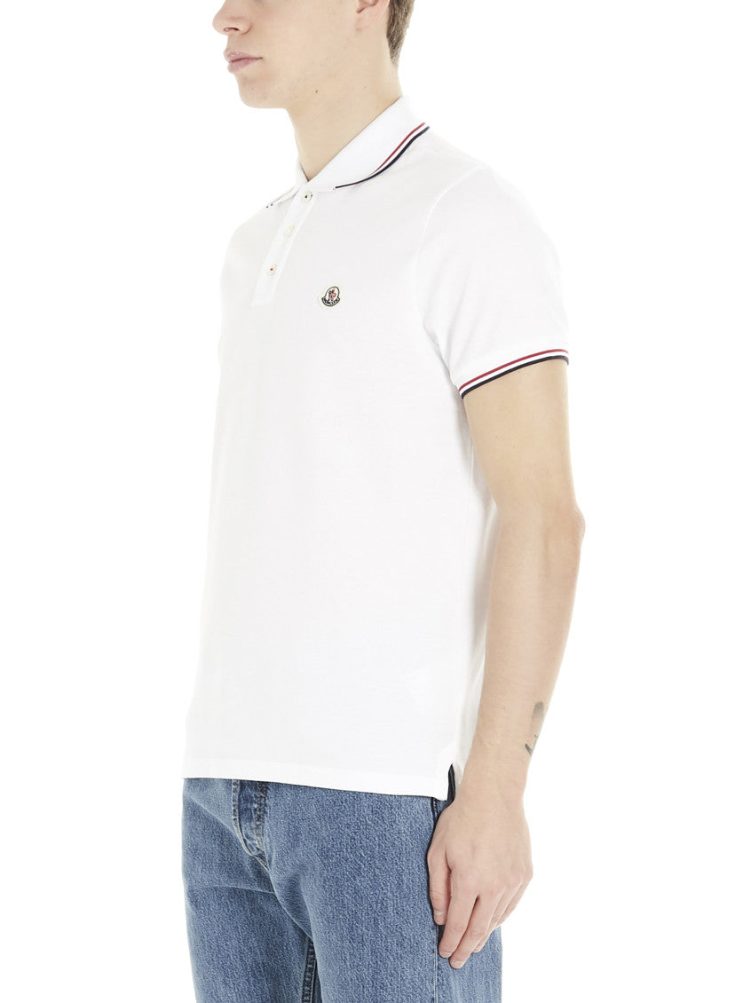 White Logo Shirt Collar Polo 2